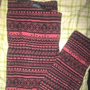 Forever 21 tribal leggings